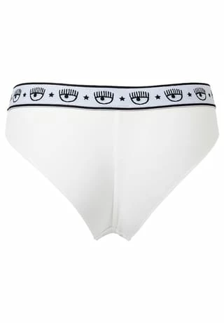CHIARA FERRAGNI Damen String 2er Pack - Brief, Cotton Stretch, Logobund, Uni Weiß 5 CHIARA FERRAGNI Damen String 2er Pack - Brief, Cotton Stretch, Logobund, Uni Weiß – Bild 3