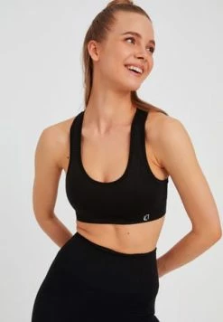 LEIFNELSON Damen Seamless Sport BH Fitness Crop Top Schwarz 13 LEIFNELSON Damen Seamless Sport BH Fitness Crop Top Schwarz -SCHIESSER Shop unnamed file 107