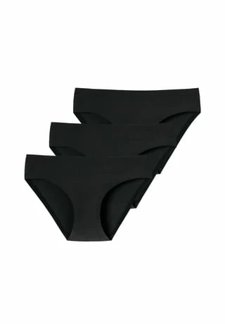 SCHIESSER Slip 3er Pack Invisible Cotton Schwarz 3 SCHIESSER Slip 3er Pack Invisible Cotton Schwarz