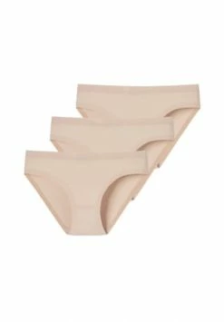 SCHIESSER Slip 3er Pack Invisible Cotton Sand