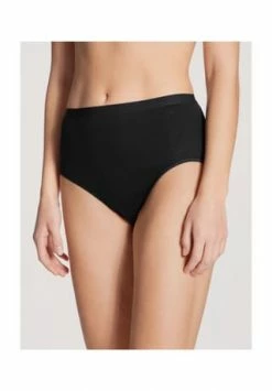 CALIDA Classic Light Midislip, Baumwolle, Uni, Für Damen SCHWARZ