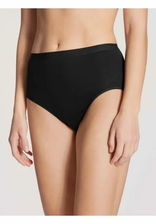 CALIDA Classic Light Midislip, Baumwolle, Uni, Für Damen SCHWARZ 4 CALIDA Classic Light Midislip, Baumwolle, Uni, Für Damen SCHWARZ – Bild 2