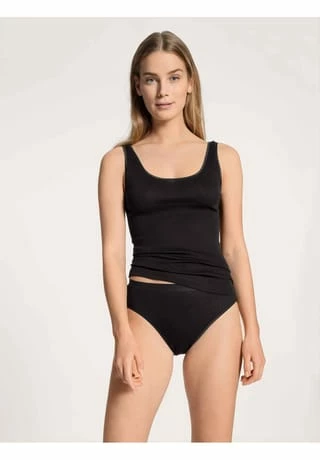 CALIDA Classic Light Midislip, Baumwolle, Uni, Für Damen SCHWARZ 6 CALIDA Classic Light Midislip, Baumwolle, Uni, Für Damen SCHWARZ – Bild 4