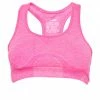 LEIFNELSON Damen Seamless Sport BH Fitness Crop Top Rosa