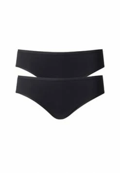 CALIDA Damen Slip, 2er-Pack Benefit Women Schwarz