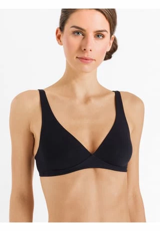 HANRO Cotton Sensation Schalen-BH, Triangel-Form, Bügellos, Für Damen 0019/ BLACK 5 HANRO Cotton Sensation Schalen-BH, Triangel-Form, Bügellos, Für Damen 0019/ BLACK – Bild 3