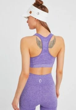 LEIFNELSON Damen Seamless Sport BH Fitness Crop Top Lila -SCHIESSER Shop unnamed file 126