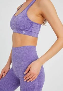 LEIFNELSON Damen Seamless Sport BH Fitness Crop Top Lila -SCHIESSER Shop unnamed file 127