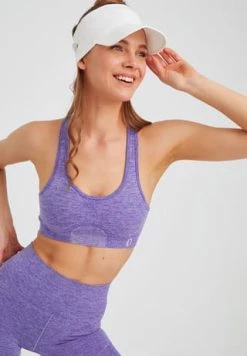 LEIFNELSON Damen Seamless Sport BH Fitness Crop Top Lila -SCHIESSER Shop unnamed file 130