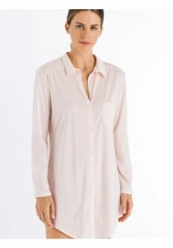 HANRO Nachthemd Langarm Cotton Deluxe Crystal Pink -SCHIESSER Shop unnamed file 1383