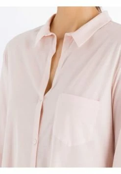 HANRO Nachthemd Langarm Cotton Deluxe Crystal Pink -SCHIESSER Shop unnamed file 1386