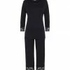 HANRO Damen Capri-Pyjama Mit Spitze Moments Black