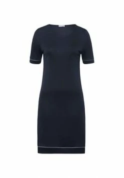 HANRO Nachthemd Kurzarm Natural Comfort Deep Navy