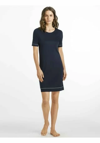 Nachthemd Kurzarm Natural Comfort HANRO Nachthemd Kurzarm Natural Comfort Deep Navy -SCHIESSER Shop unnamed file 1413