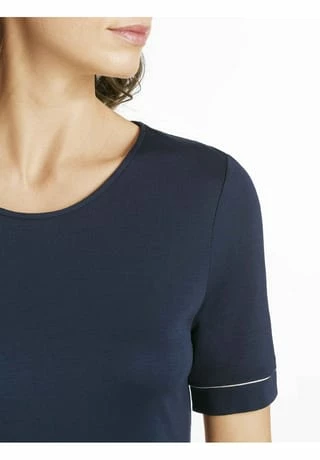 Nachthemd Kurzarm Natural Comfort HANRO Nachthemd Kurzarm Natural Comfort Deep Navy -SCHIESSER Shop unnamed file 1416