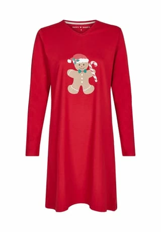 HAPPY SHORTS Nachthemd X-Mas Gingerbread Man 3 HAPPY SHORTS Nachthemd X-Mas Gingerbread Man