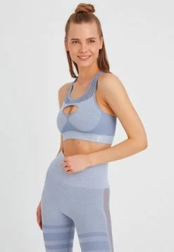 LEIFNELSON Damen Seamless Sport BH Fitness Crop Top Hellblau-melange 7 LEIFNELSON Damen Seamless Sport BH Fitness Crop Top Hellblau-melange -SCHIESSER Shop unnamed file 144
