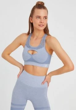 LEIFNELSON Damen Seamless Sport BH Fitness Crop Top Hellblau-melange 8 LEIFNELSON Damen Seamless Sport BH Fitness Crop Top Hellblau-melange -SCHIESSER Shop unnamed file 145