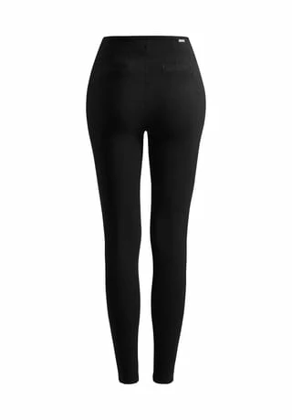 Damen Clean High Rise Pants Power Pants ITEM M6 Damen Clean High Rise Pants Power Pants Black -SCHIESSER Shop unnamed file 1454