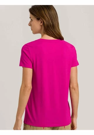 HANRO Schlafshirt, V-Ausschnitt, Für Damen 1370 VERY BERRY 5 HANRO Schlafshirt, V-Ausschnitt, Für Damen 1370 VERY BERRY – Bild 3