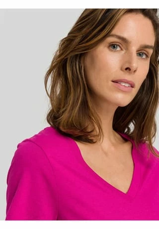 HANRO Schlafshirt, V-Ausschnitt, Für Damen 1370 VERY BERRY 8 HANRO Schlafshirt, V-Ausschnitt, Für Damen 1370 VERY BERRY – Bild 6