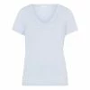 HANRO Schlafanzug Shirt Kurzarm Sleep & Lounge Cloud Blue