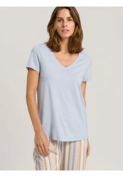 HANRO Schlafanzug Shirt Kurzarm Sleep & Lounge Cloud Blue -SCHIESSER Shop unnamed file 1479