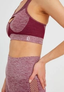 LEIFNELSON Damen Seamless Sport BH Fitness Crop Top Weinrot -SCHIESSER Shop unnamed file 150