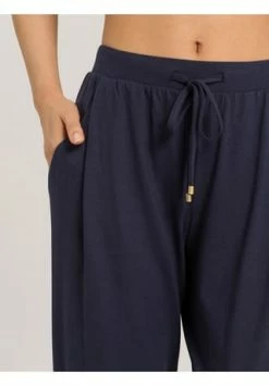 HANRO Schlafhose, Gummibund, Uni, Für Damen 1650 BLUEBERRY -SCHIESSER Shop unnamed file 1506