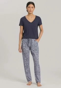 HANRO Sleep & Lounge Schlafhose, Gummibund, Für Damen 2954 CALM PAISLEY -SCHIESSER Shop unnamed file 1510