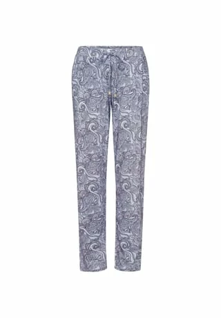 HANRO Schlafanzug Hose Lang Sleep & Lounge Calm Paisley 3 HANRO Schlafanzug Hose Lang Sleep & Lounge Calm Paisley