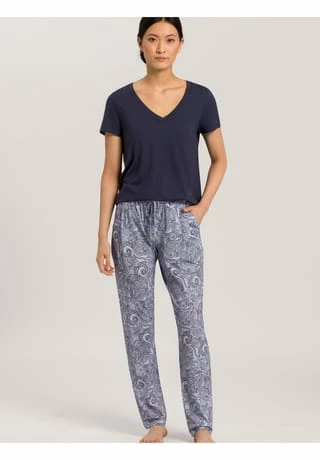 HANRO Schlafanzug Hose Lang Sleep & Lounge Calm Paisley 7 HANRO Schlafanzug Hose Lang Sleep & Lounge Calm Paisley – Bild 5