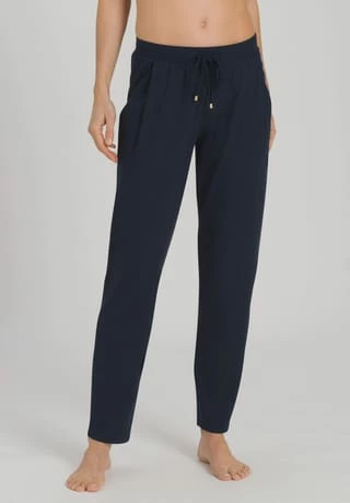 HANRO Schlafhose, Gummibund, Uni, Für Damen 1610 DEEP NAVY 6 HANRO Schlafhose, Gummibund, Uni, Für Damen 1610 DEEP NAVY – Bild 4