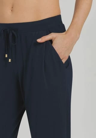 HANRO Schlafhose, Gummibund, Uni, Für Damen 1610 DEEP NAVY 7 HANRO Schlafhose, Gummibund, Uni, Für Damen 1610 DEEP NAVY – Bild 5