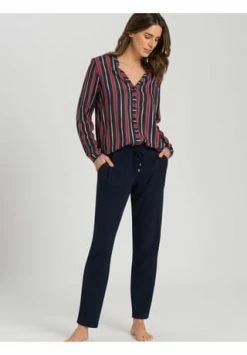 HANRO Schlafanzug Hose Lang Sleep & Lounge Deep Navy -SCHIESSER Shop unnamed file 1562