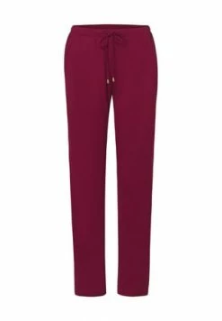 HANRO Schlafhose, Gummibund, Uni, Für Damen 2459 BURGUNDY