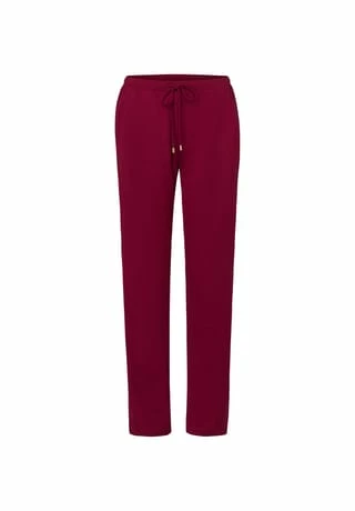 HANRO Schlafanzug Hose Lang Sleep & Lounge Burgundy 3 HANRO Schlafanzug Hose Lang Sleep & Lounge Burgundy