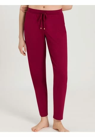 HANRO Schlafanzug Hose Lang Sleep & Lounge Burgundy 5 HANRO Schlafanzug Hose Lang Sleep & Lounge Burgundy – Bild 3