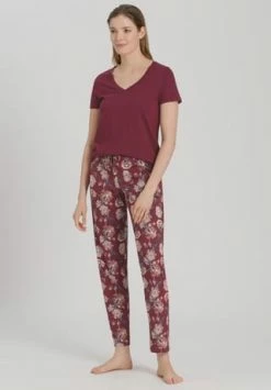 HANRO Sleep & Lounge Schlafhose, Gummibund, Für Damen 2983 FLORAL JOY -SCHIESSER Shop unnamed file 1587