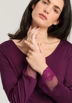 HANRO Nachthemd, Spitzen-Details, Für Damen 1488 SUMAC -SCHIESSER Shop unnamed file 1611