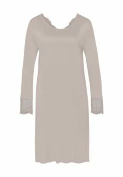 HANRO Nachthemd, Spitzen-Details, Für Damen 2801 PUMICE