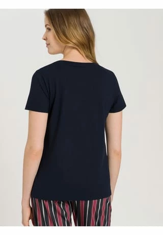HANRO Schlafshirt Sleep & Lounge Deep Navy 6 HANRO Schlafshirt Sleep & Lounge Deep Navy – Bild 4