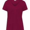 HANRO Schlafshirt, V-Ausschnitt, Für Damen 2459 BURGUNDY -SCHIESSER Shop unnamed file 1645