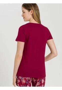 HANRO Schlafshirt, V-Ausschnitt, Für Damen 2459 BURGUNDY -SCHIESSER Shop unnamed file 1648