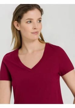 HANRO Schlafshirt, V-Ausschnitt, Für Damen 2459 BURGUNDY -SCHIESSER Shop unnamed file 1650