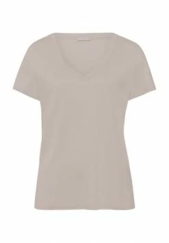 HANRO Schlafshirt, V-Ausschnitt, Für Damen 2801 PUMICE -SCHIESSER Shop unnamed file 1661