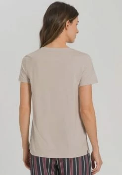 HANRO Schlafshirt, V-Ausschnitt, Für Damen 2801 PUMICE -SCHIESSER Shop unnamed file 1664