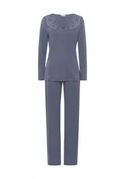 HANRO 077932 Pyjama 1/1 Arm, 2656 PIGEON, M 2656 PIGEON