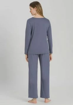 HANRO 077932 Pyjama 1/1 Arm, 2656 PIGEON, M 2656 PIGEON 15 HANRO 077932 Pyjama 1/1 Arm, 2656 PIGEON, M 2656 PIGEON -SCHIESSER Shop unnamed file 1672