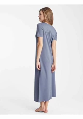 HANRO Damen Nachtkleid Mit Spitze, Länge 130cm Pigeon 5 HANRO Damen Nachtkleid Mit Spitze, Länge 130cm Pigeon – Bild 3